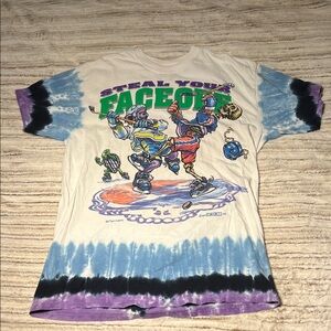 Liquid Blue Cream and Purple T-Shirt